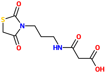 (image for) MC011493 2-{[3-(2,4-Dioxo-1,3-thiazolidin-3-yl)propyl]carbamoyl}acetic acid